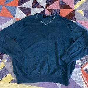 Joseph Blue V-Neck Sweater